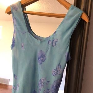 Romantic light long flowing dress